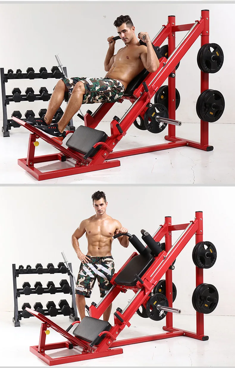 Commercial professional home gym equipment Exercise training hack squat vertical leg press machine 45 Degree leg press machine