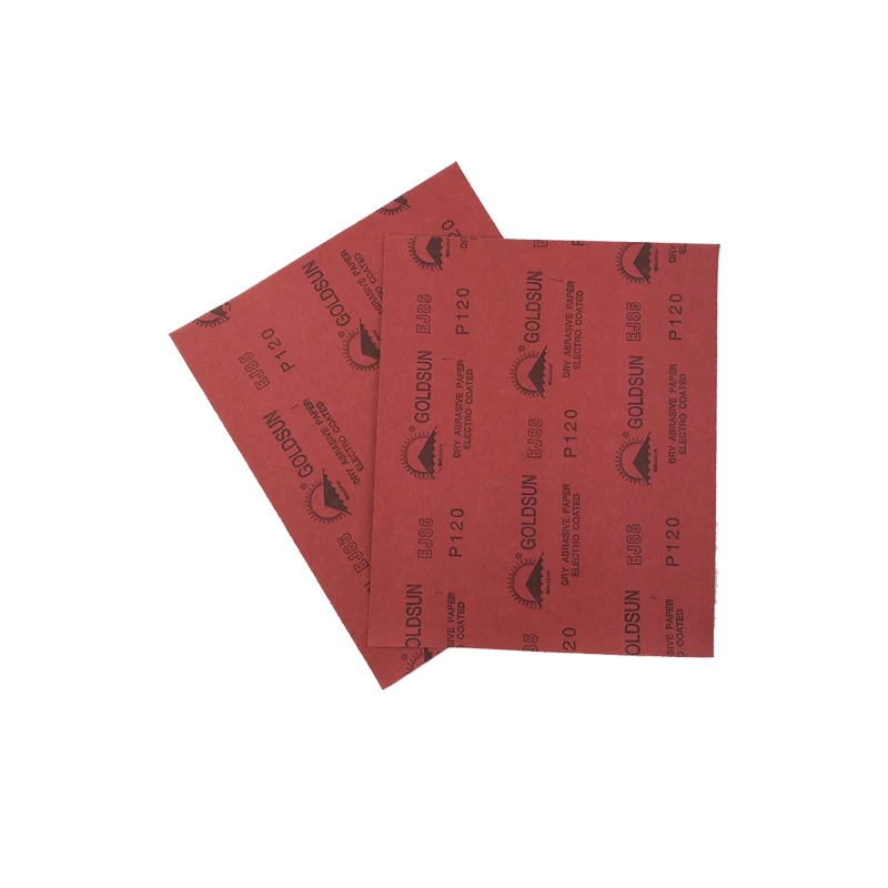 Aluminium Oxide Cloth Sheet Abrasive Water Resistant Sandpaper Polishing For Wood Metal Floor