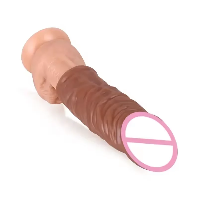 14cm Real Touch Feeling Realistic Silicone Male Penis Sleeve Extender Cock Enlargement Extra Dildo Sleeve Condom For Men