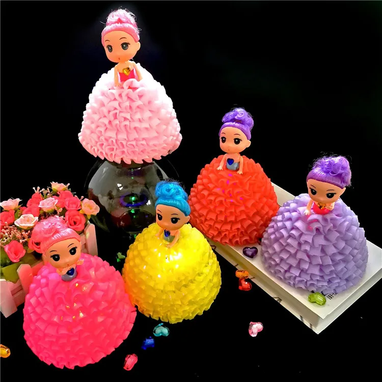 New arrivals led glowin fairy stick kids doll magic wand glowing doll flash children toys