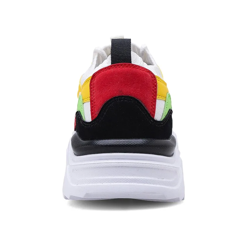 
Four seasons men shoes tide shoes fly knit thick sole socks set sport casual dad shoes socks mouth for men 