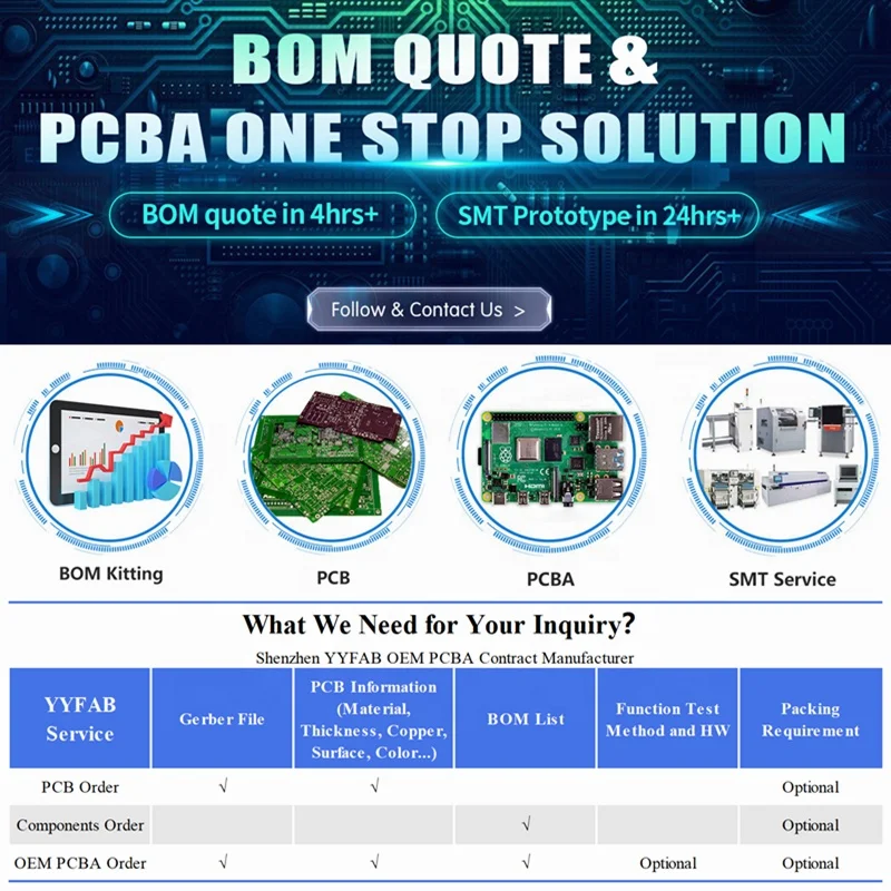 Professional One Stop Turnkey Solution Induction Pcba Board Manufacturer Pcb Assembly Reverse Engineering PCBA Prototype