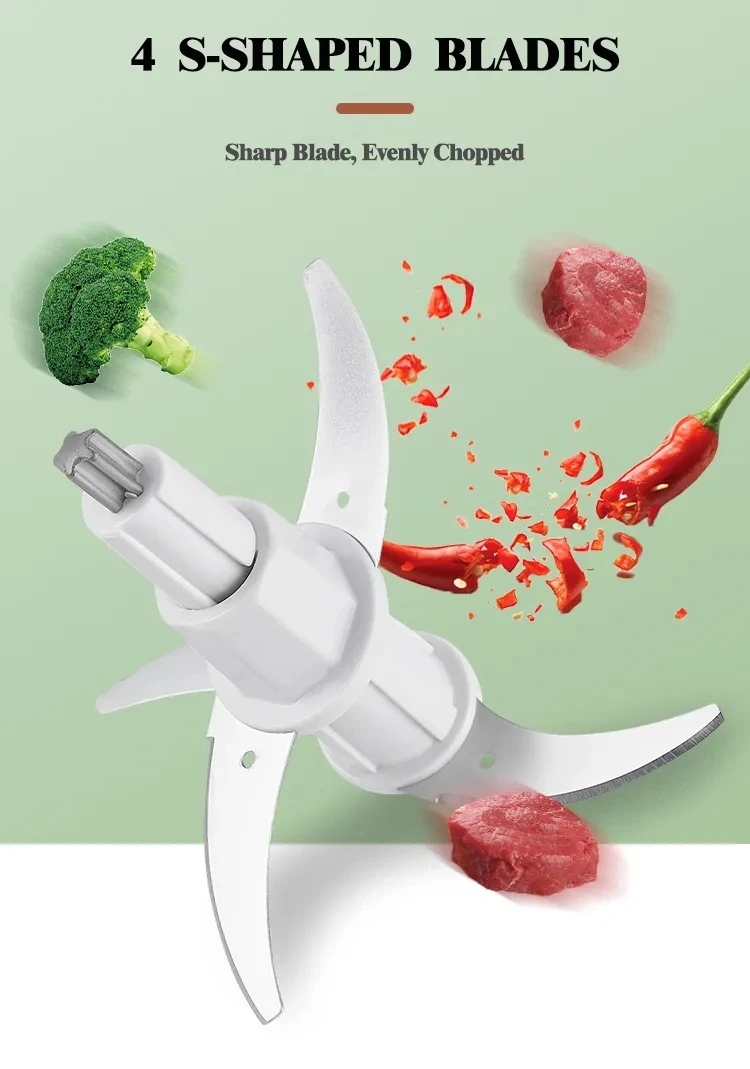 Home Kitchen Stainless Steel Silver Crest Mini Food Colors Meat Chopper 2L 3L New Mincer Electric Meat Grinder Sale