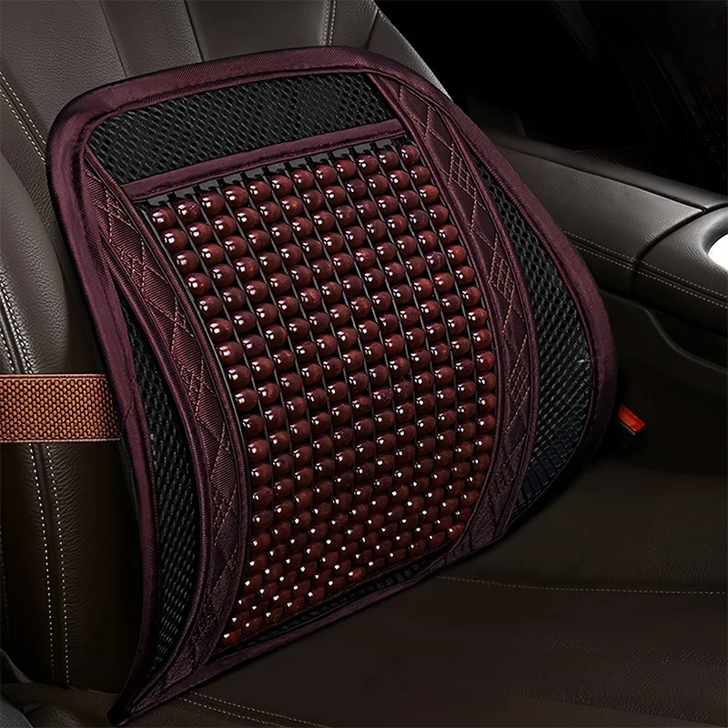 High Quality Wooden Bead Car Massage Waist Lumbar Support Pillow Cushion Interior Accessories