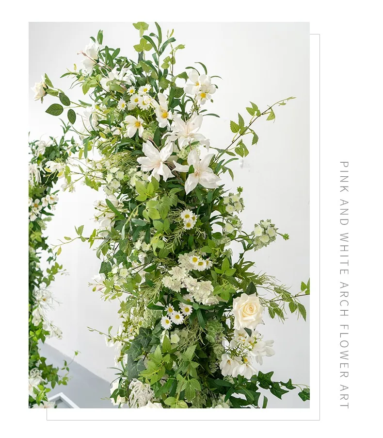 New Arrival Artificial Flowers Arch Stand Greenery Arch Wedding Arch