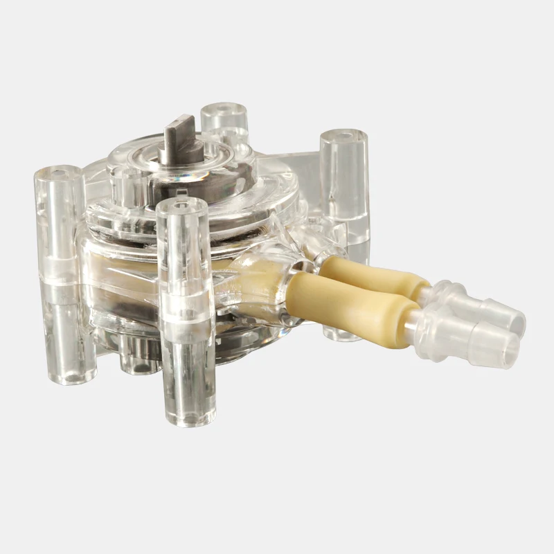 Easy Loading Silicone Rubber Tubing Peristaltic Pump Head Medical Bottle Filling