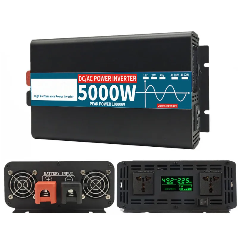 800 Вт 1300 2000 2500 3000 3500 5000 Dc12v 24v 48v 60v 72v на переменный 220v чистый синусоидальный источник питания солнечный инвертор