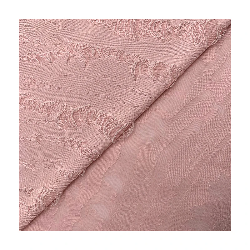 Elastic knitted perforated  fabric hollowed out TR fashion shirt fabric for spring and summer Clothes & Pants