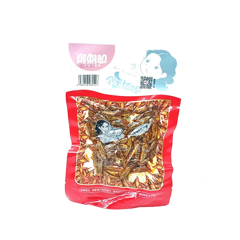 Оптовая продажа готовых к употреблению пищевых закусок 50 г острого небольшого белого белка