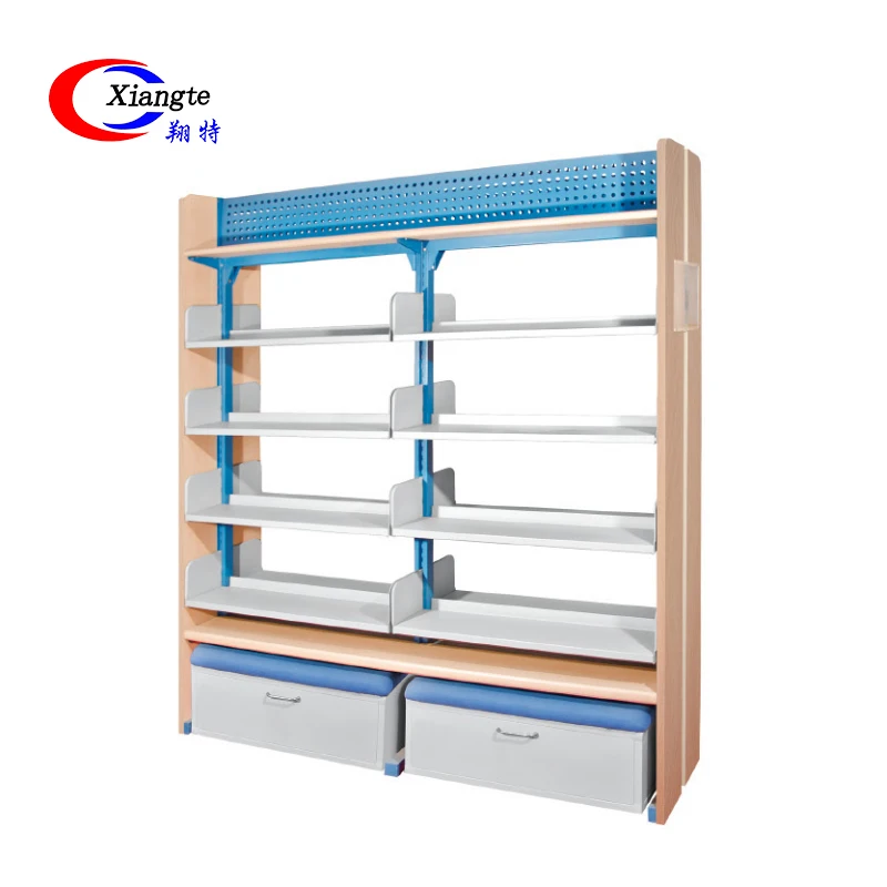 China Hot Selling Shop Metal Magazine Display School Library Book Rack