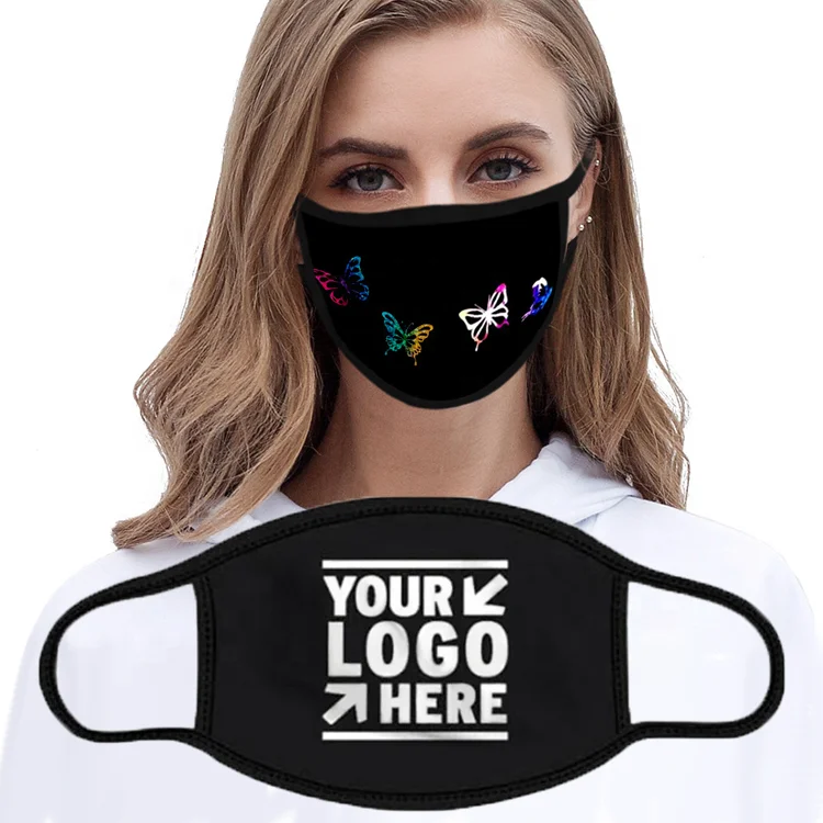 
Custom print fashion logo designer face maskes cloth polyester cotton ski sublimation maskes 