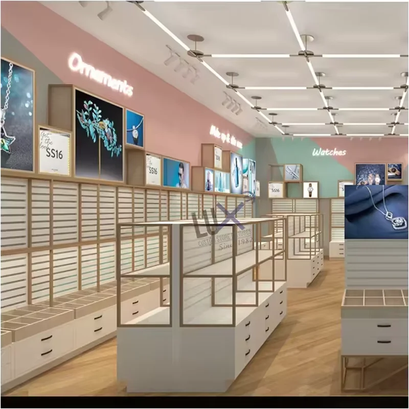 Lux Design Custom Furniture for Jewelry Stores Tailor-Made Showcases & Displays Interior Design for Boutiques & Shops