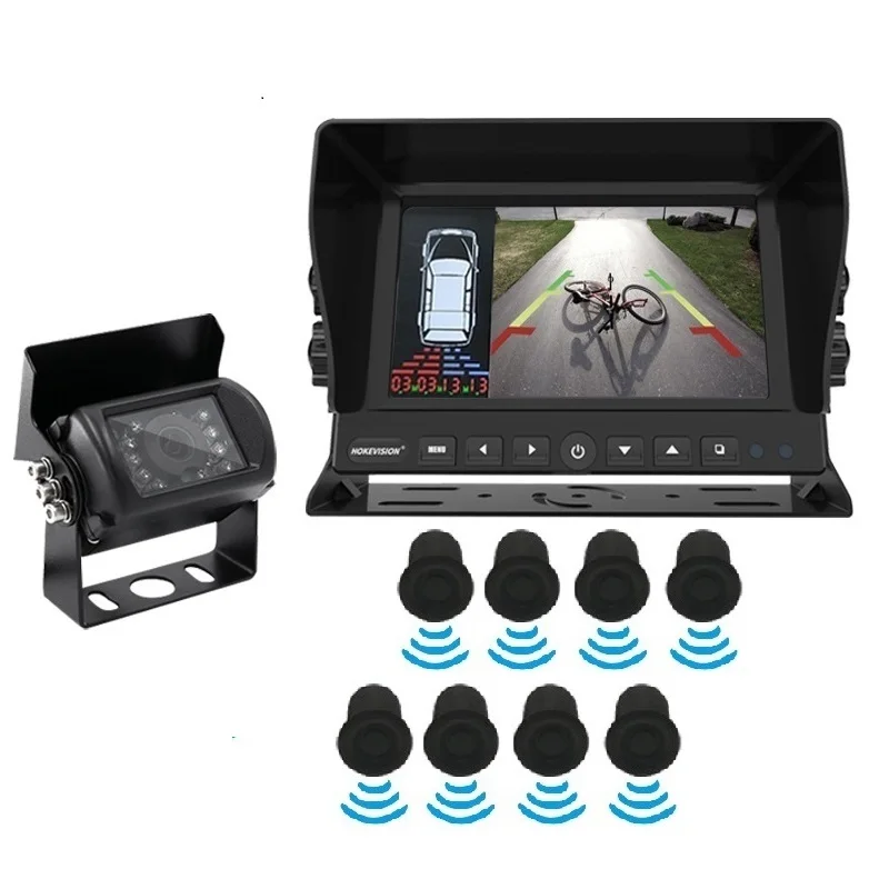 Factory Auto Truck Reverse Assistant Backup Radar Detector Camera Monitor Car Parking Sensor with 4 / 8 Sensor for Large Vehicle