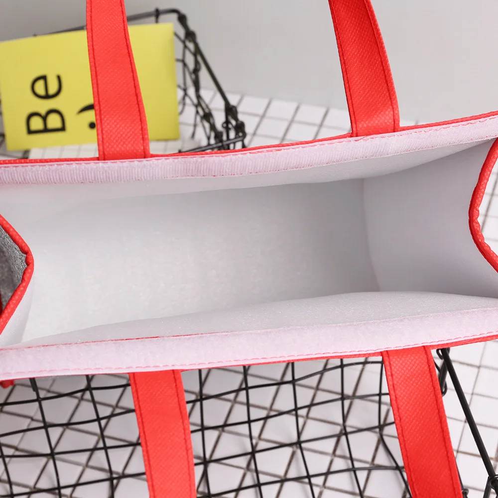 Customized Aluminum Foil Box Large Insulated Thermal Lunch Tote Insulate Cooler Bag Sealing Thermal Cooler Bag