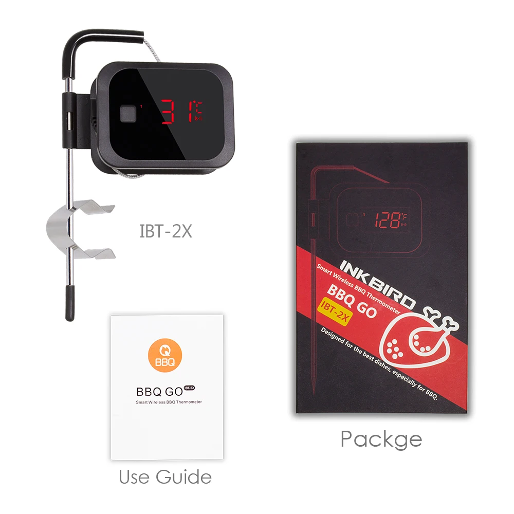 Inkbird wireless smart meat bbq thermometer IBT-2X
