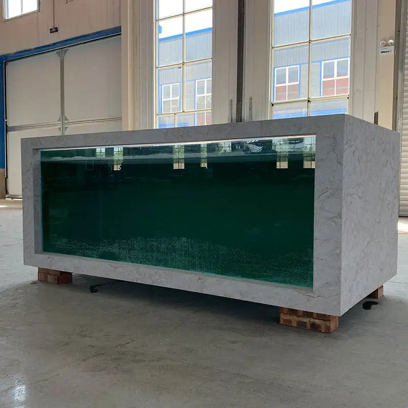 Factory Direct Custom Size Fiberglass Large Home Indoor Commercial Fish Tank Aquarium 1000 Gallon Outdoor Fish Tanks