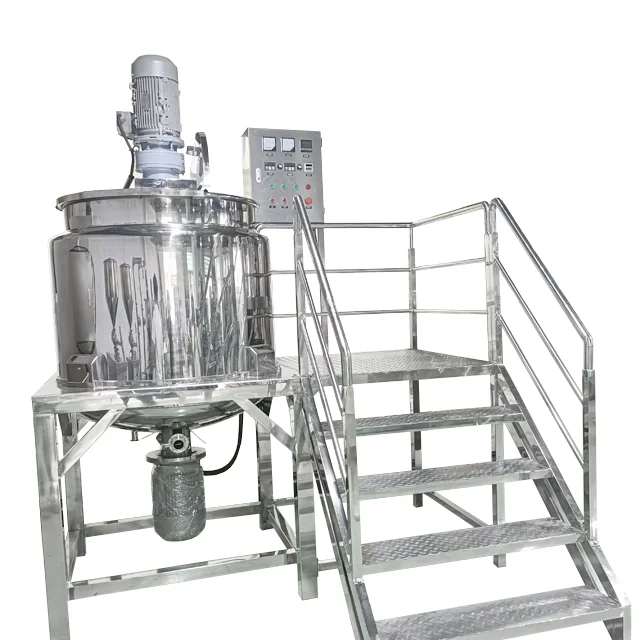 Industrial Blender 500l Liquid Soap Hand Wash Mixer Making Machine Electric Heating Mixing Tank