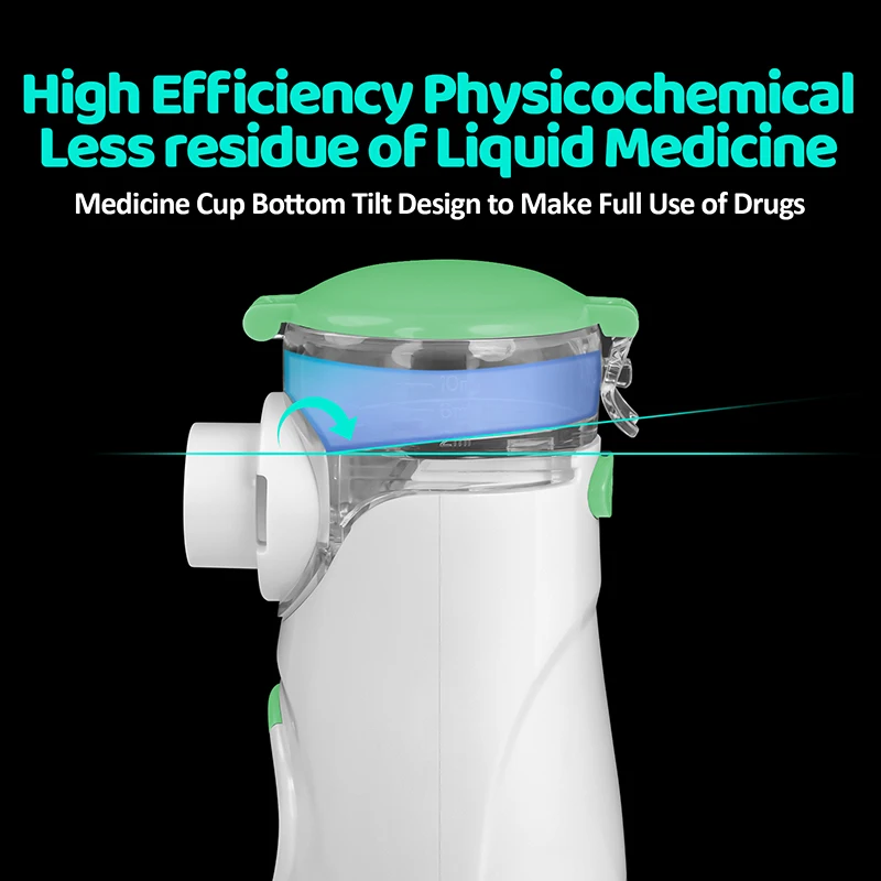 Fitconn Smart LCD Screen Display Nebulizador machine Kit Inhaler Child Adult Portable Mini Mesh Nebulizer