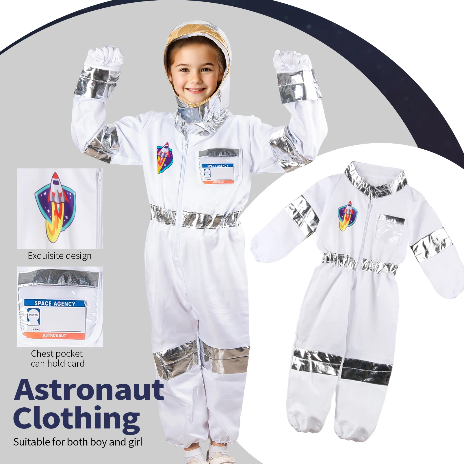 Set Astronaut Space Costume Product astronaut costume for kids Kid Pretend Dress Up Role Play