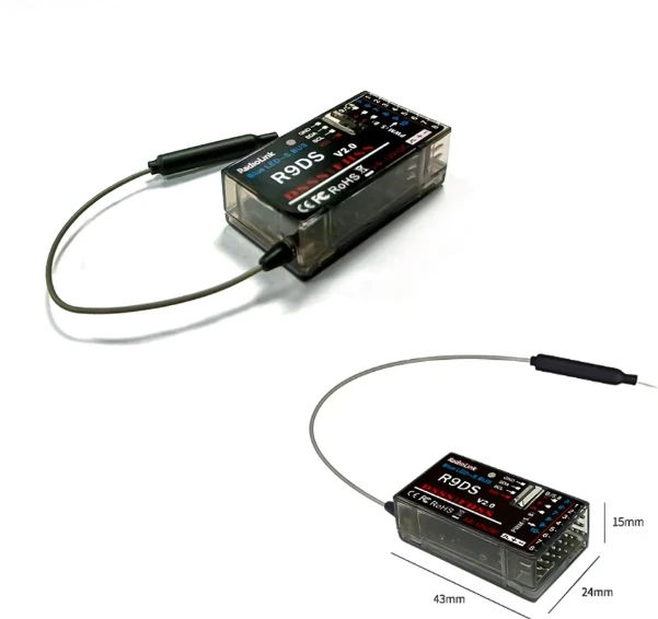 RadioLink AT9S Pro 10ch transmitter with R9DS receiver Radio Controller for RC Helicopter Quadcopter Drone Car Accessories