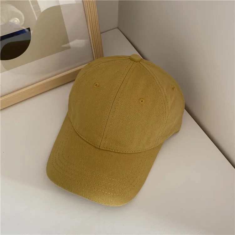 Adjustable cotton baseball cap plain 6 panel dad hats custom embroidery logo