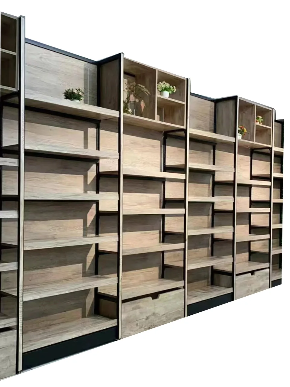 Clothing Kiosk Design and Making Whole Store Showcase Display Producing Garment Shop Furniture Clothes Rack Store Design 5 Sets