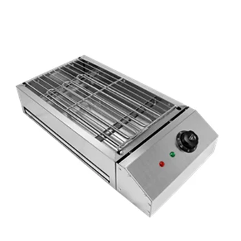2500W Крытый курильщик нержавеющая сталь Портативный Настольный Электрический вертел жаровня для барбекю машина гриль