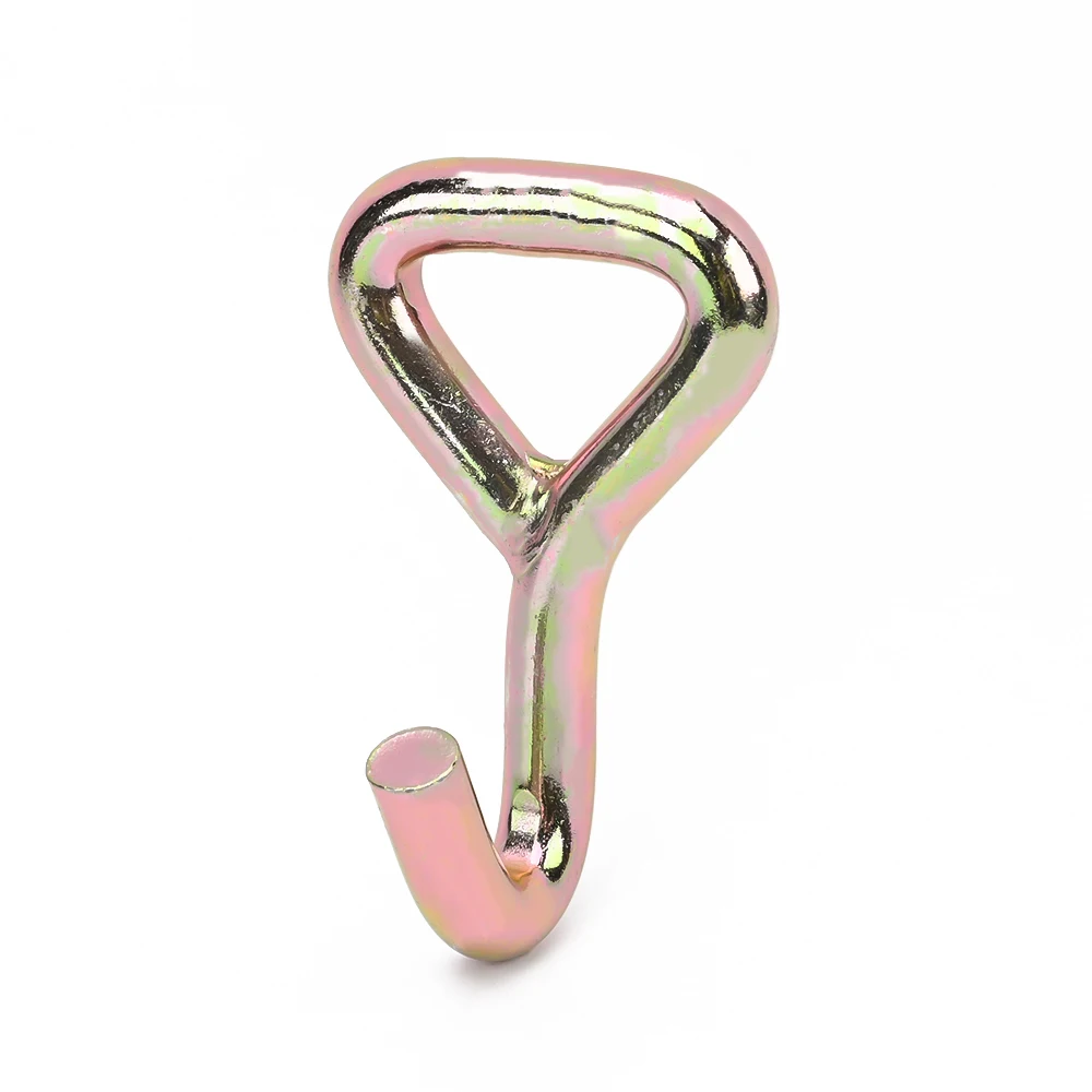 2inch 50mm Metal Single J Hook  Tie Down Hooks For Cargo Control