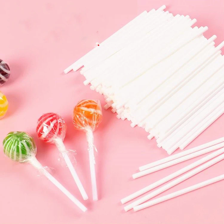 10000Pcs Plastic Lollipop Stick Safe White DIY Baking Accessories Mold Cake Chocolate Sugar Candy Lollypop Baking Tools