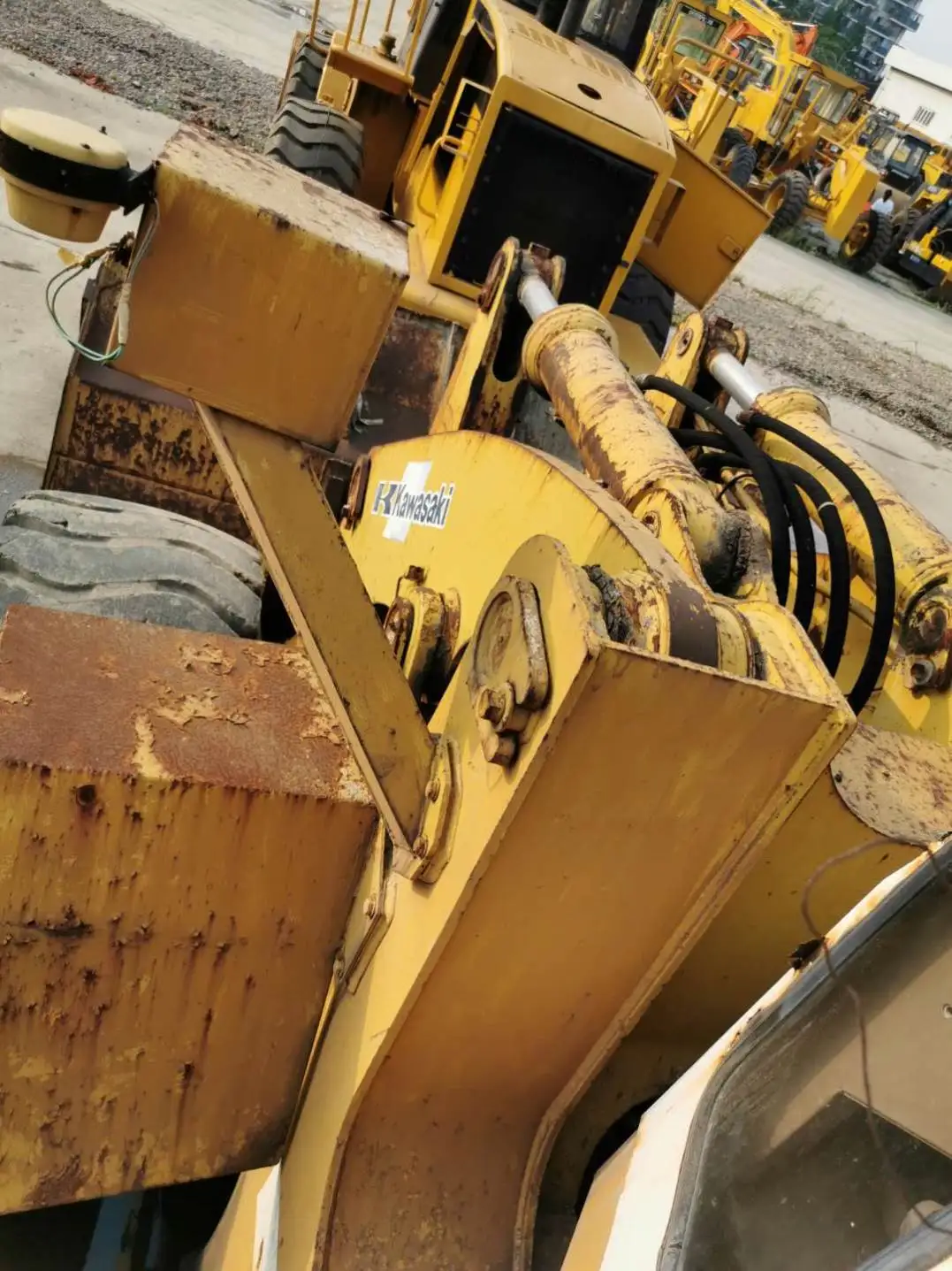used Kawasaki 90Z-3 wheel loader,cheap Kawasaki 70Z 80Z 90Z used wheel loader for sale