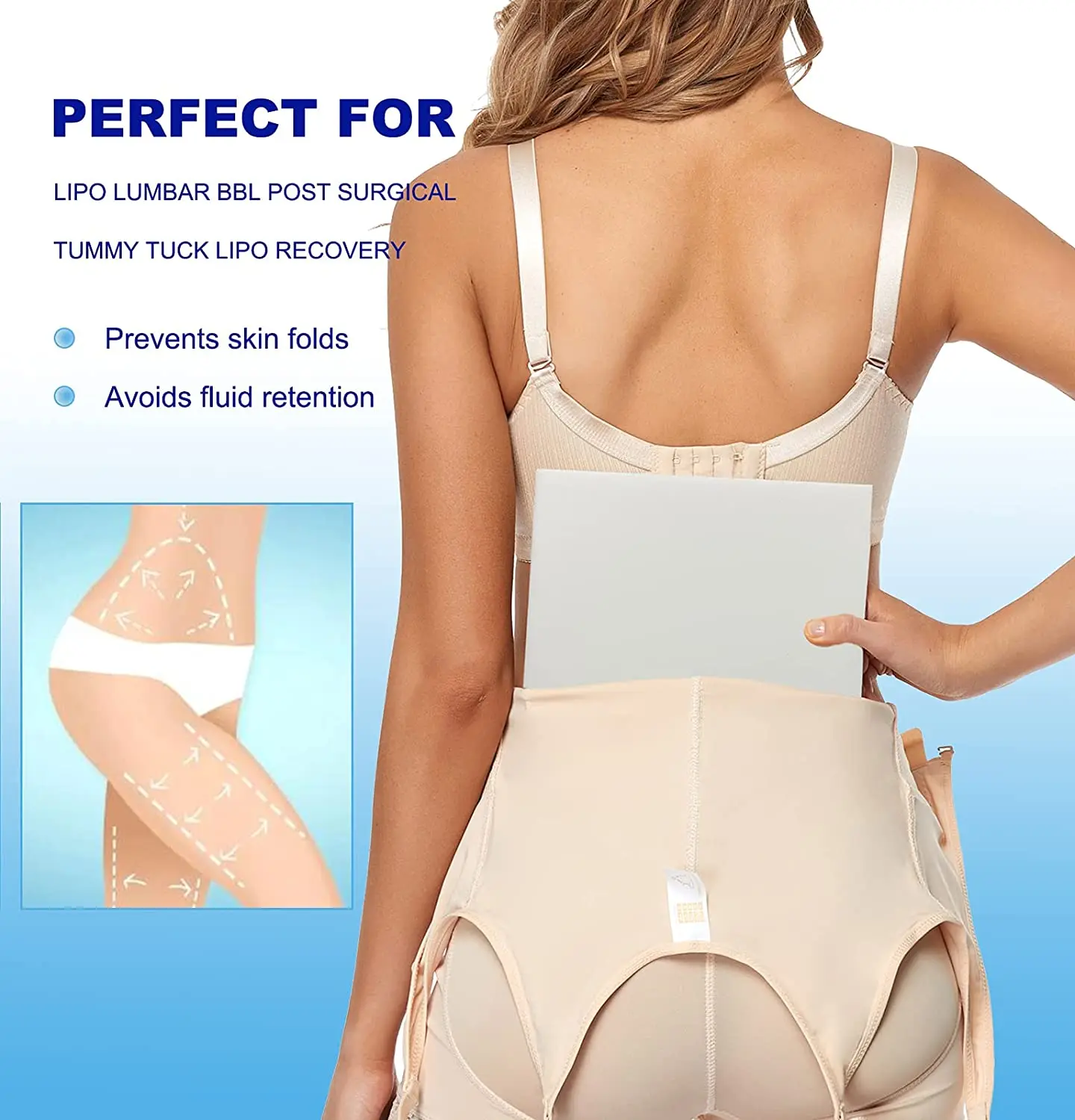 Medical Grade Lipo Foam Compression Post Surgery Pads