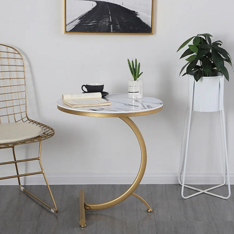 Customized White Coffee Table Modern Round Luxury Coffee Table Modern Side Table