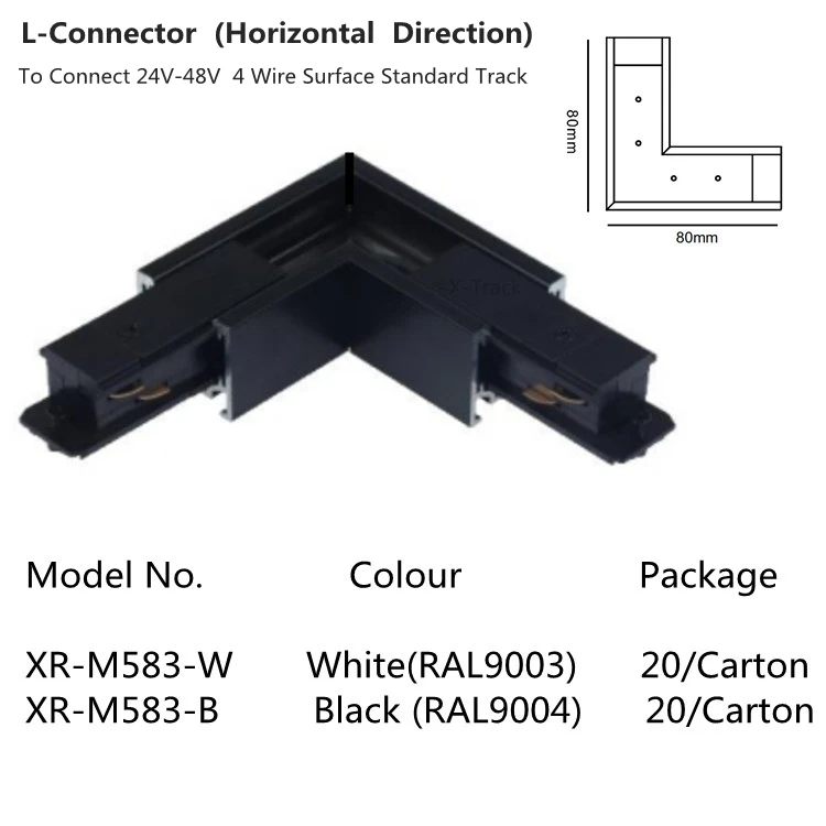 M35  4 wires magnetic track lights rail 4 wires low voltage standard magnetic track