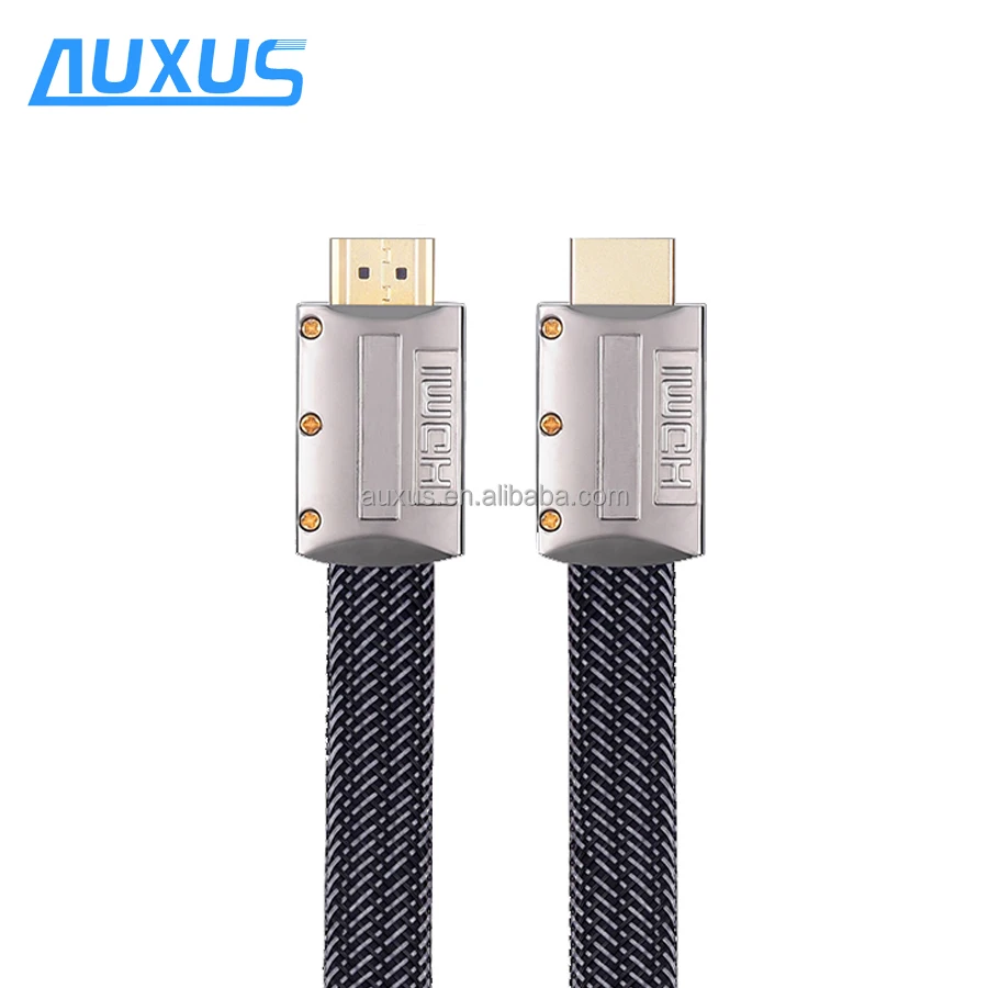 2016 новый высококачественный плоский кабель HDMI с нейлоновой оплеткой и поддержкой Ethernet 3D 1080P 10,2 Гбит/с