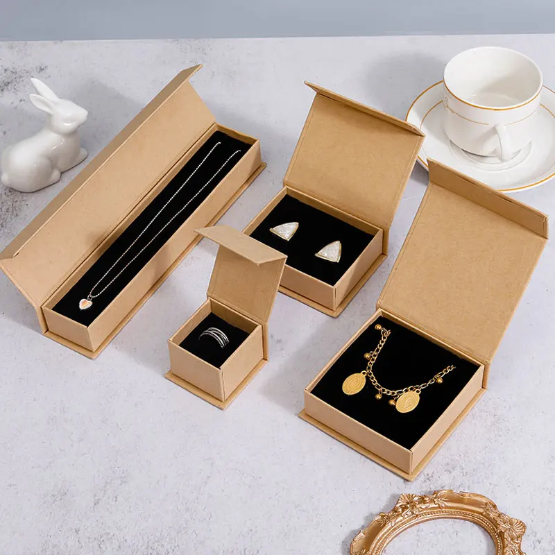 Flip Over Gift Packaging Box White Black Flip Packaging Box Jewelry Box for Earrings Bracelets
