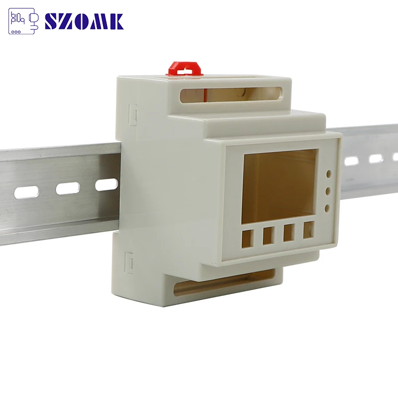 Plastic electron project box housing case for din rail clips 88*72*59MM