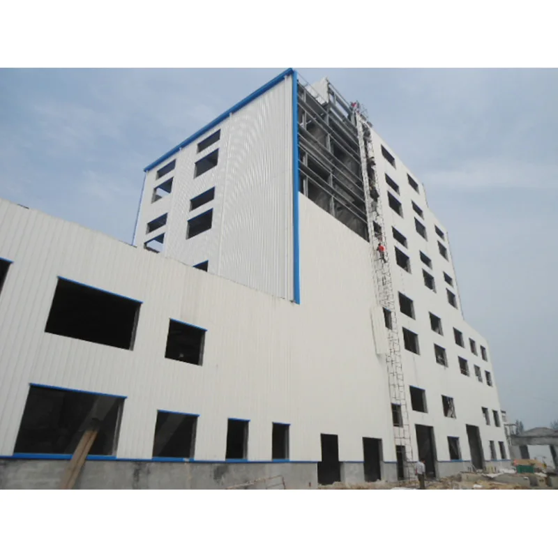 Galvanized steel warehouse building construction multi storey light steel structure office building supermarket