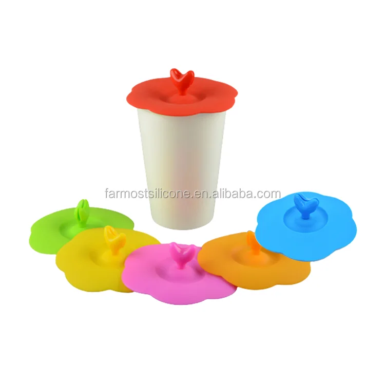
Silicone Leakproof Coffee Mug Suction Lid Cap Airtight Sealed Cup Cover Dustproof Silicone Cup Lid 