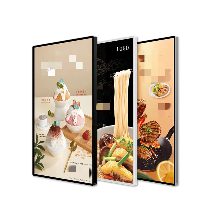 18.5 21.5 23.6 27 32 43 50 55 65 75 85 inch touchscreen ultra-thin wall hanging advertising machine HD Android Display