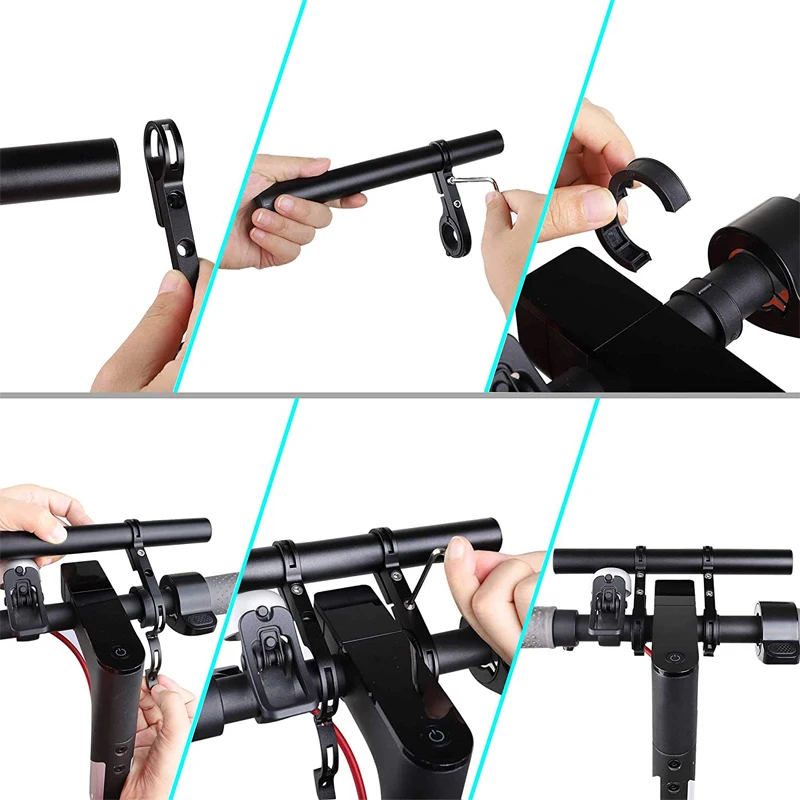 Scooter Racks Handlebar Extender For  M365 Es1 Es2 Electric Scooter Skateboard Accessories Extension  scooter grips