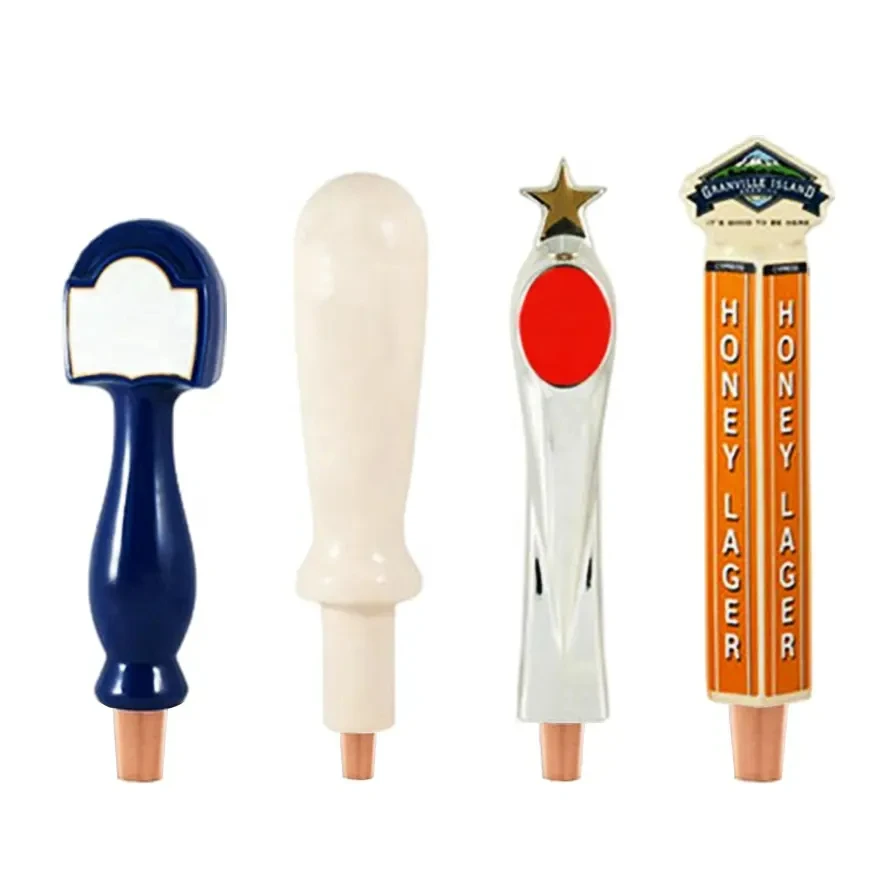 Custom classic bar supplies diversification accessories beer tap product ceramic resin beer tap handle