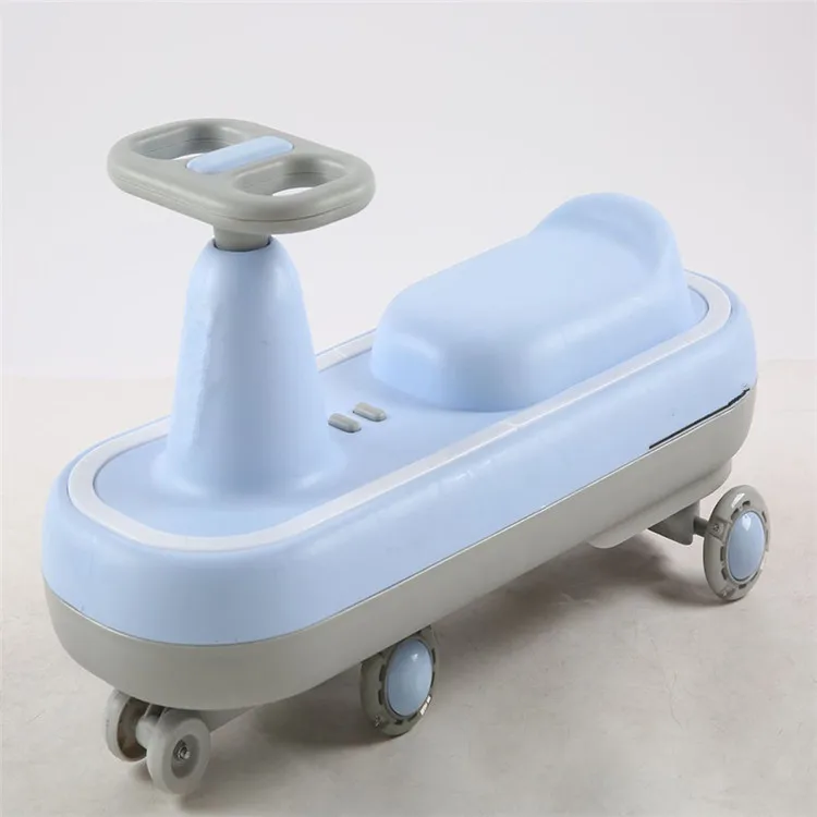 2021 kids music and light outdoor toy/baby swing twist car plasma cars