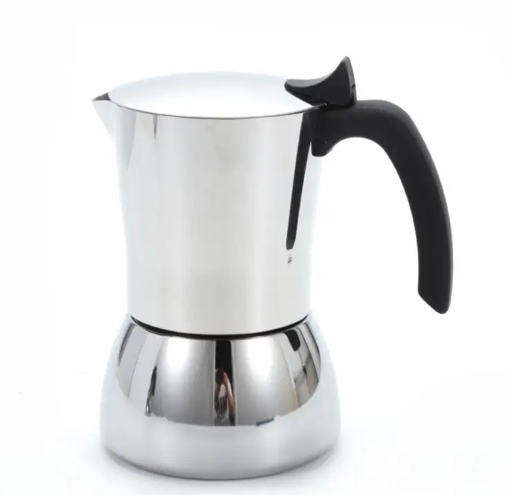 Portable Espresso Coffee Maker / Luxury Stainless Steel Mocha Coffee Pot