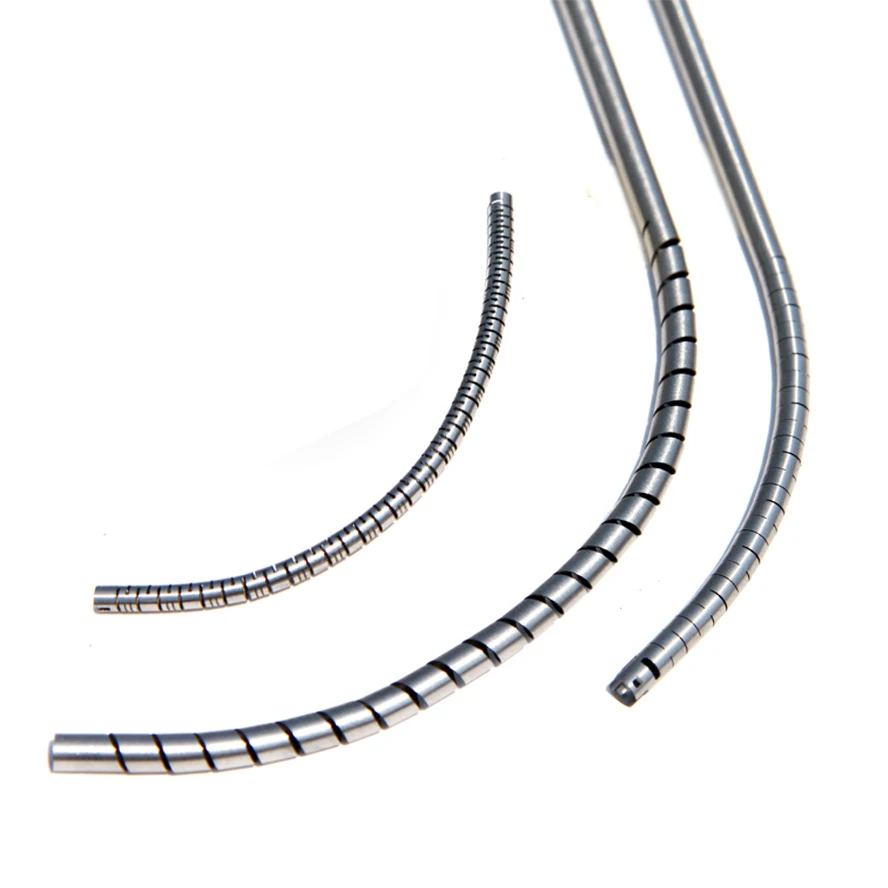 OEM customized aluminum stainless steel high precision spiral lasercut tube