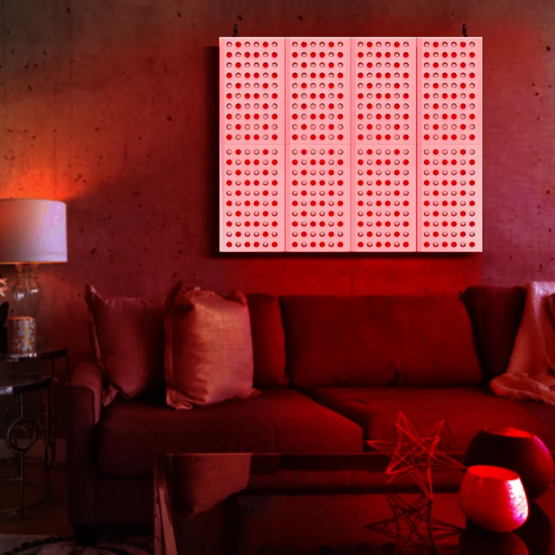Custom Size Led Light Therapy Panel Near Infrared Light Therapy Lamp Panel 660nm 850nm red light machine