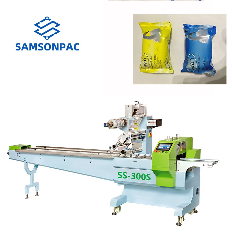 Automatic small mask feeder a4 paper underwear baby diaper soap roller packing machine