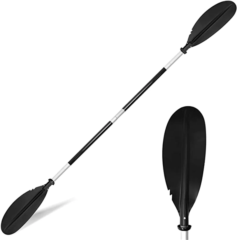 2 Section Aluminium Paddle Double Blade Kayak Raft oar 215cm Inflatable Boat Fishing Surf Sup Board Stand up Paddle Surfboard