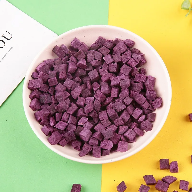 GY 50g cheap bulk freeze dried food for sale purple potato dice free shipping