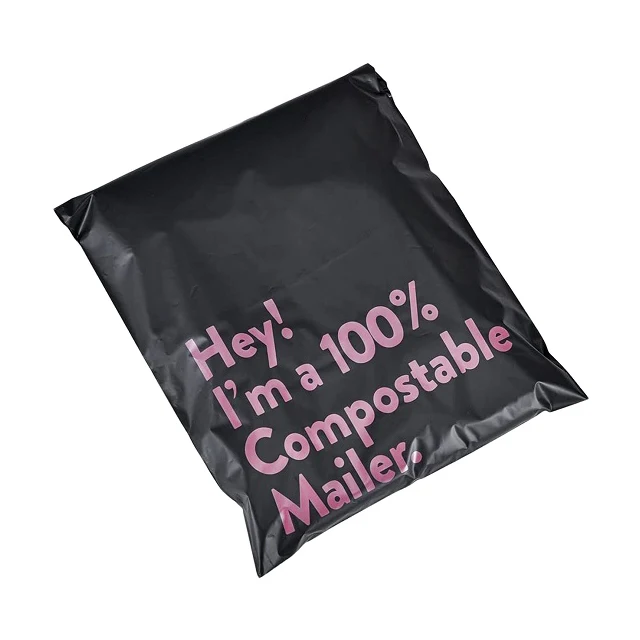 cornstarch Home compost eco friendly compostable biodegradable mailing shipping bags Customized logo printed wholesale