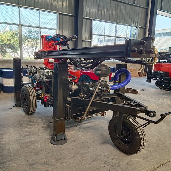 
130m depth Rock Drilling Machine Air DTH water well bore hole drilling rig Wheel well drilling truck 